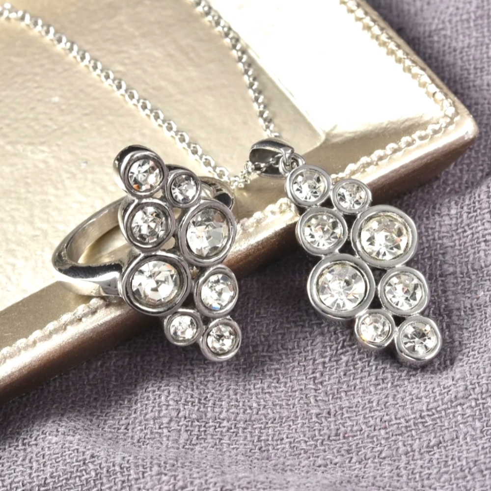 Austrian Crystal Pendant/ Ring Set